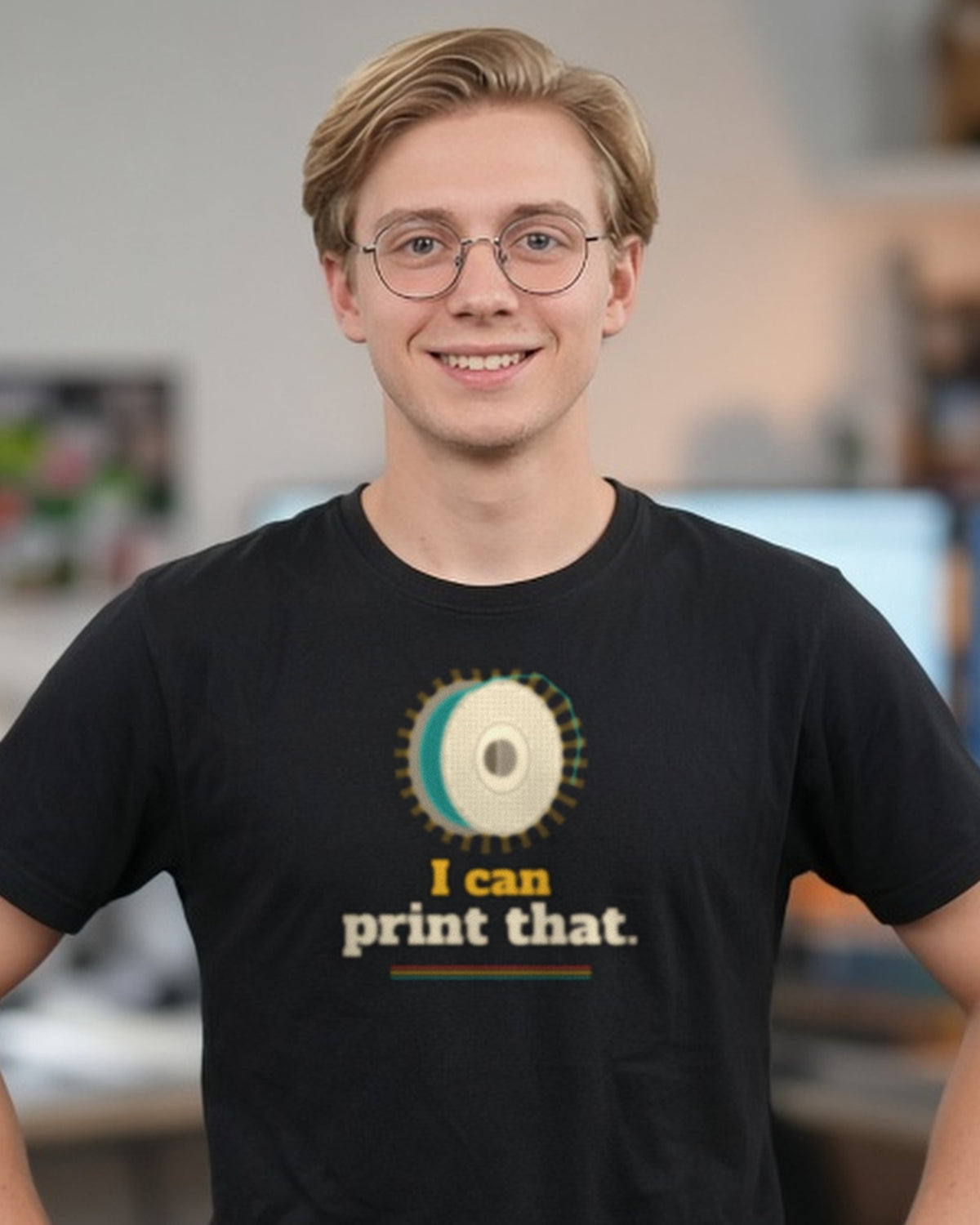 I Can Print That Spool Shirt, Funny Maker Filament Tee, DIY Hobby Gift, Workshop Humor T-Shirt