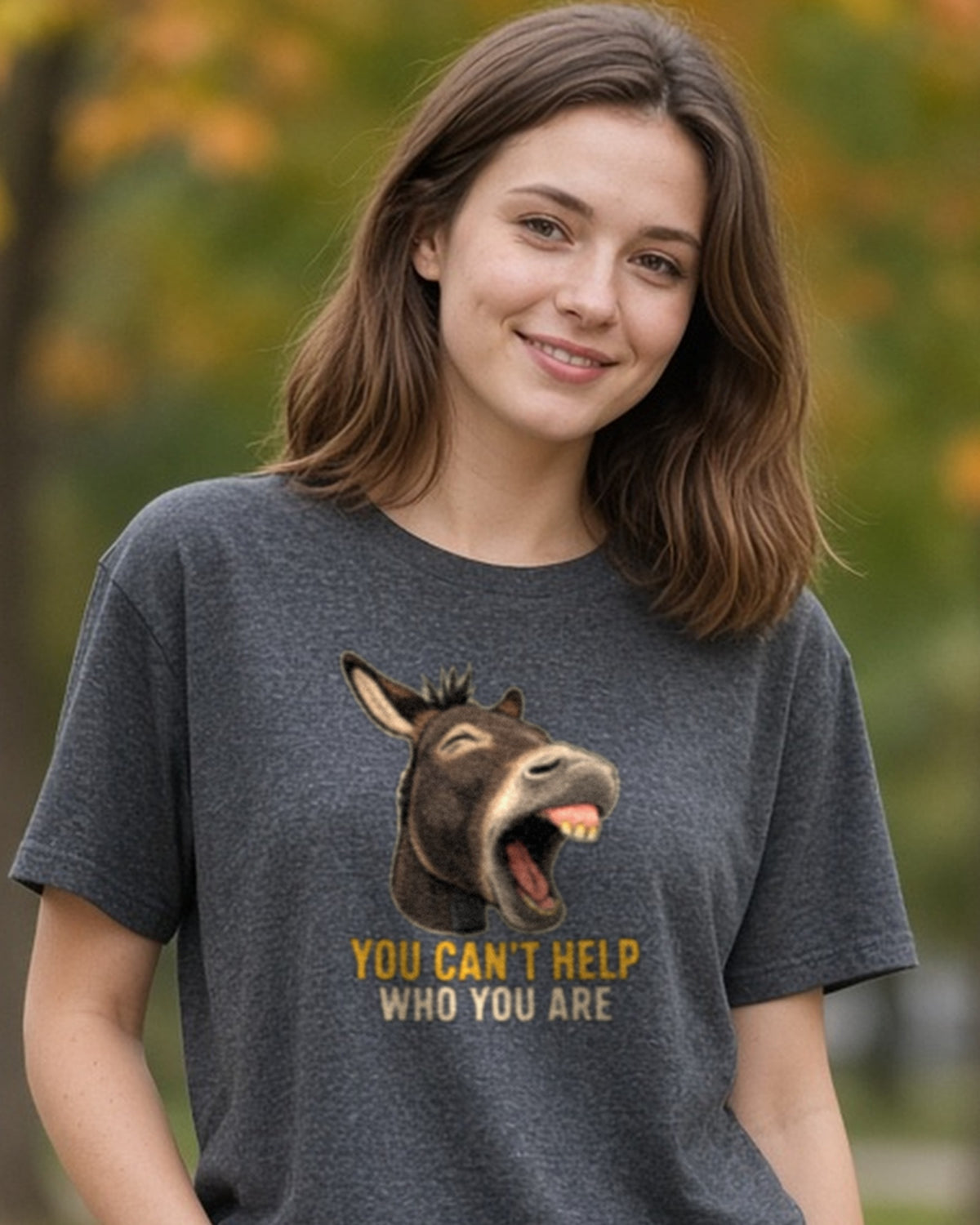 You Can't Help Who You Are T-Shirt, Screaming Donkey Tee, Funny Animal Shirt, Loud and Proud Humor Gift